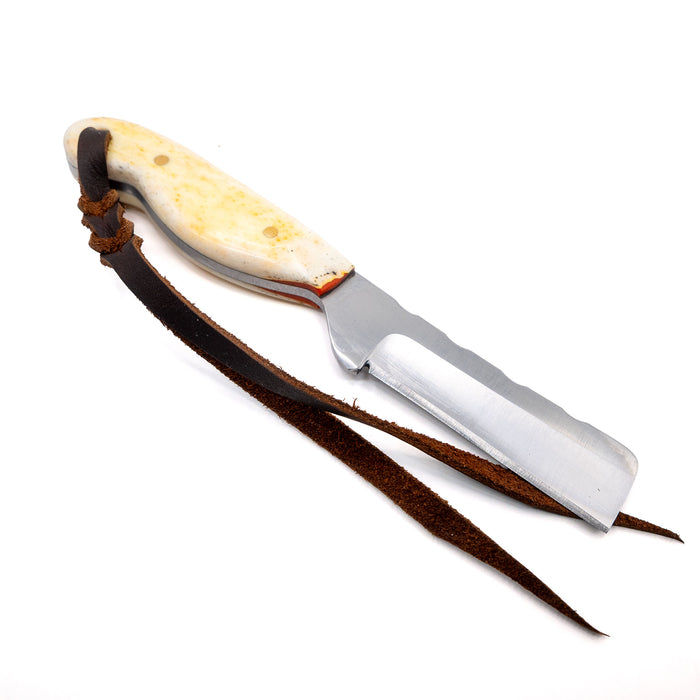 Justin Wiley Carbon Steel Knife with Light Yellow Bone Handle