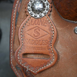 14" USED SLONE ROPING SADDLE Saddles Slone saddles   