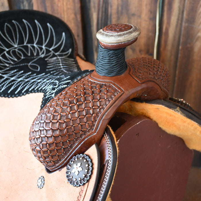 16.5" PATRICK SMITH TEAM ROPING SADDLE Saddles - New Patrick Smith