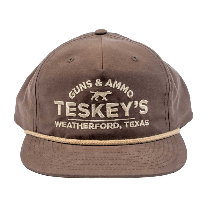 Teskey's Guns & Ammo Pointer Rope Cap - Dark Mocha/Khaki TESKEY'S GEAR - Baseball Caps Richardson