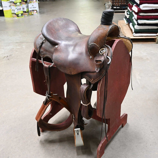 15" USED JUSTIN WILEY RANCH SADDLE Saddles - Used Justin Wiley
