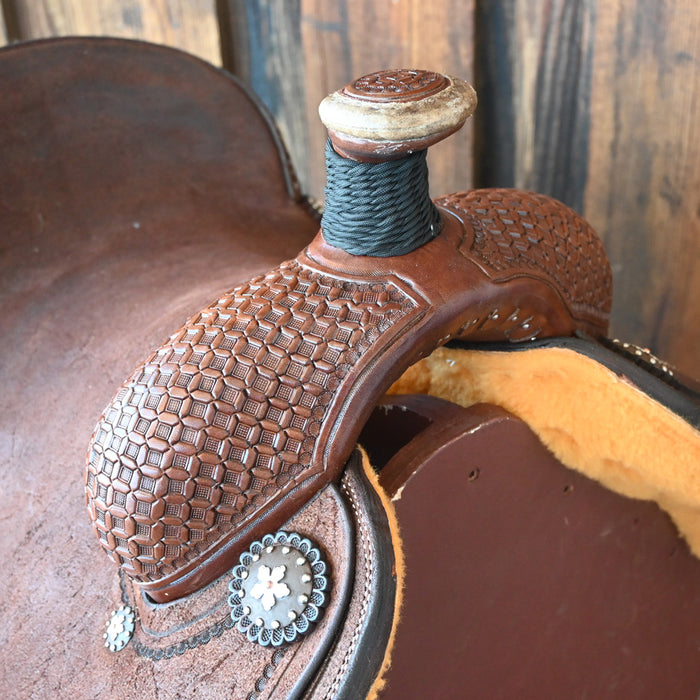 15.5" PATRICK SMITH TEAM ROPING SADDLE Saddles - New Patrick Smith