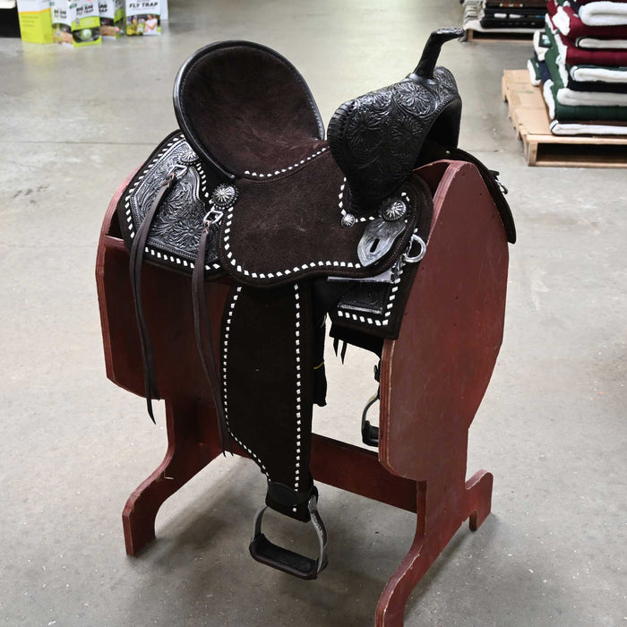 13.5" SEVEN LIGHTWEIGHT (WOOD TREE) BARREL SADDLE Saddles - New Seven Saddle