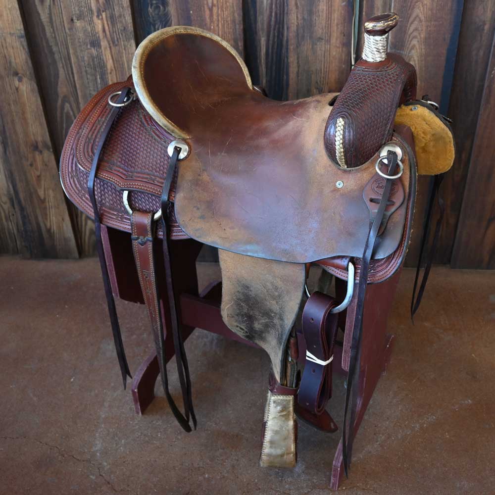 16.5" USED TESKEY'S RANCH ASSOCIATION SADDLE Saddles Teskey's Saddlery