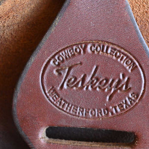 16.5" USED TESKEY'S RANCH ASSOCIATION SADDLE Saddles Teskey's Saddlery