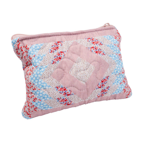 Adeline Rose Patchwork Small Makeup Bag ACCESSORIES - Luggage & Travel - Cosmetic Bags Ida Mae Home