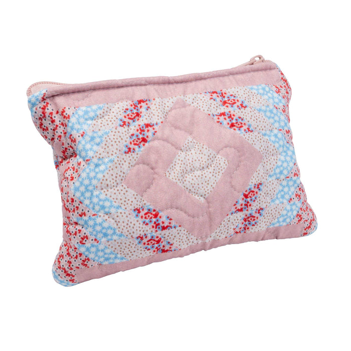 Adeline Rose Patchwork Small Makeup Bag ACCESSORIES - Luggage & Travel - Cosmetic Bags Ida Mae Home