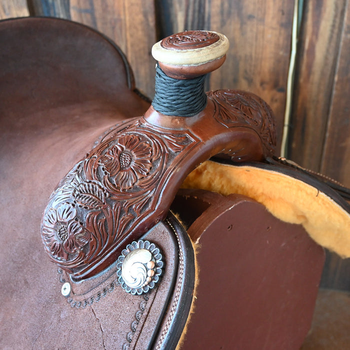 14.5" TESKEY'S ROPING SADDLE Saddles - New Teskey's Saddlery