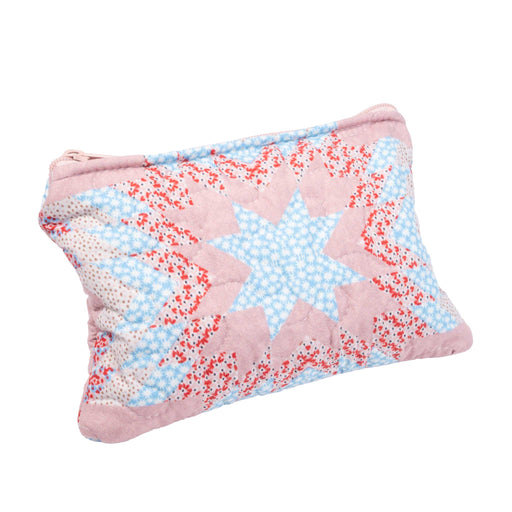 Adeline Rose Patchwork Small Makeup Bag ACCESSORIES - Luggage & Travel - Cosmetic Bags Ida Mae Home