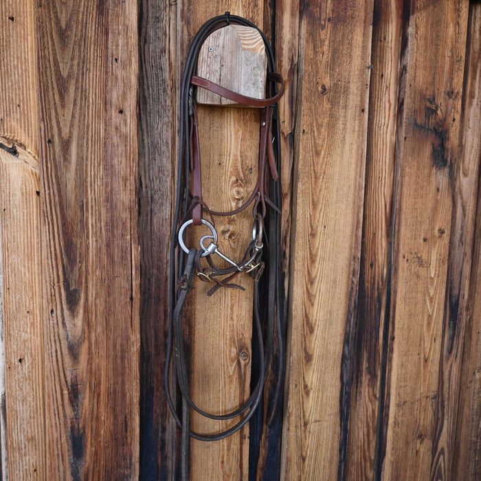 ER Locked O-Ring Snaffle Bridle Rig w/Browband Headstall