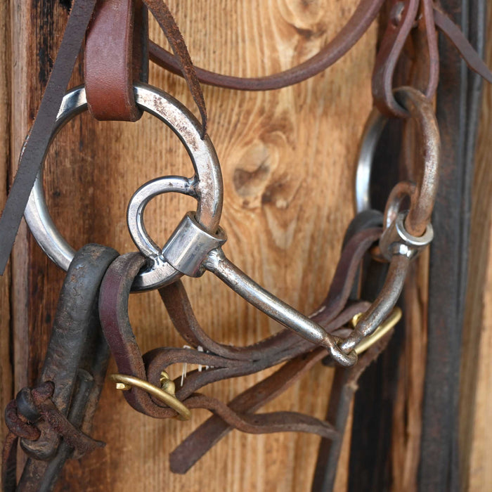 ER Locked O-Ring Snaffle Bridle Rig w/Browband Headstall