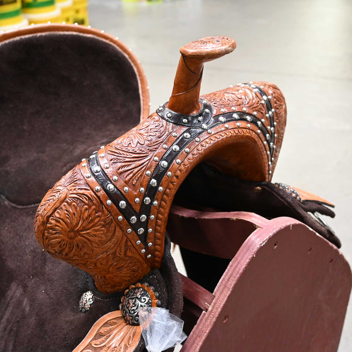 13.5" SEVEN LIGHTWEIGHT (WOOD TREE) BARREL SADDLE Saddles - New Seven Saddle