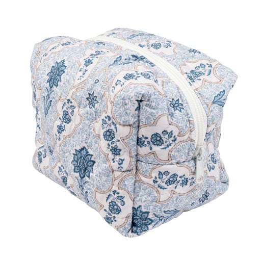 Quinn Navy Large Makeup Bag ACCESSORIES - Luggage & Travel - Cosmetic Bags Ida Mae Home
