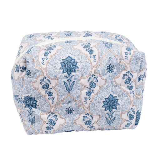 Quinn Navy Large Makeup Bag ACCESSORIES - Luggage & Travel - Cosmetic Bags Ida Mae Home