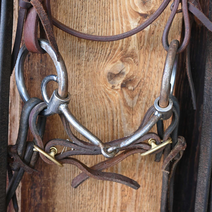 ER Locked O-Ring Snaffle Bridle Rig w/Browband Headstall