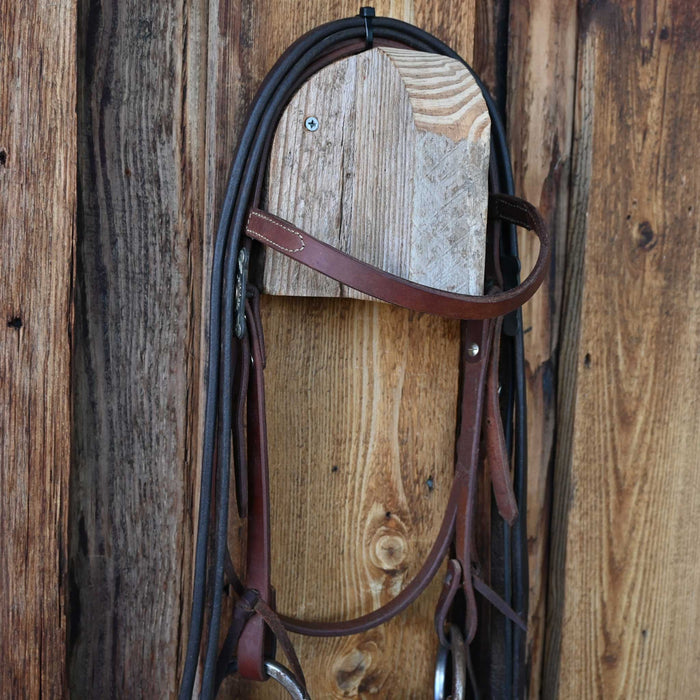 ER Locked O-Ring Snaffle Bridle Rig w/Browband Headstall