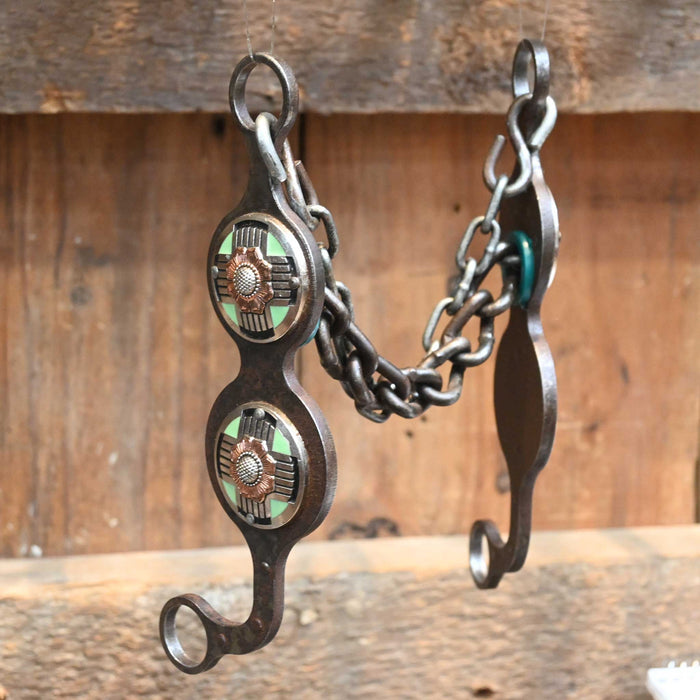 Paul Petska Chain w/ Turquoise Square Concho Bit