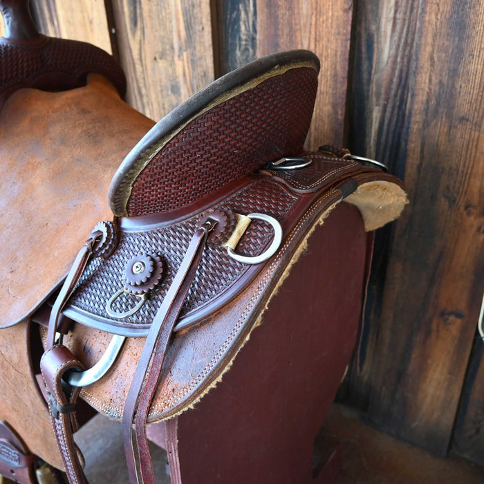 16" USED ROBERT TESKEY RANCH SADDLE Saddles - Used Robert Teskey