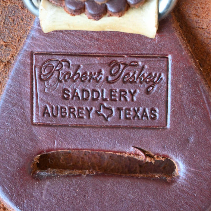 16" USED ROBERT TESKEY RANCH SADDLE Saddles - Used Robert Teskey