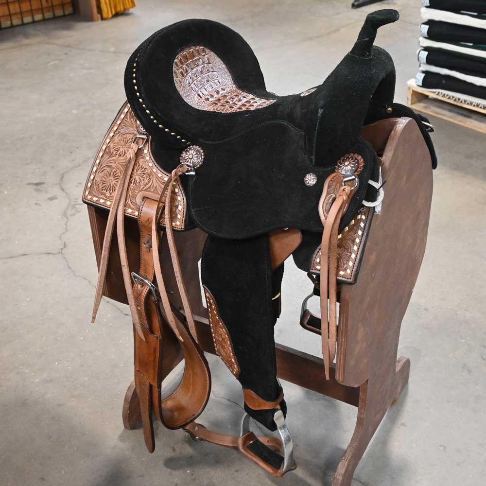 13.5" SEVEN NEOPRENE BARREL SADDLE Saddles Seven Saddle