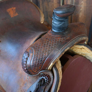 14.5" USED H.M. WELLS RANCH SADDLE