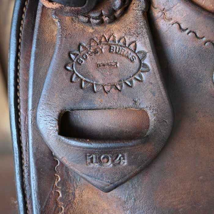 14" USED BOBBY BURNS COWBOY SADDLE Saddles - Used Bobby Burns