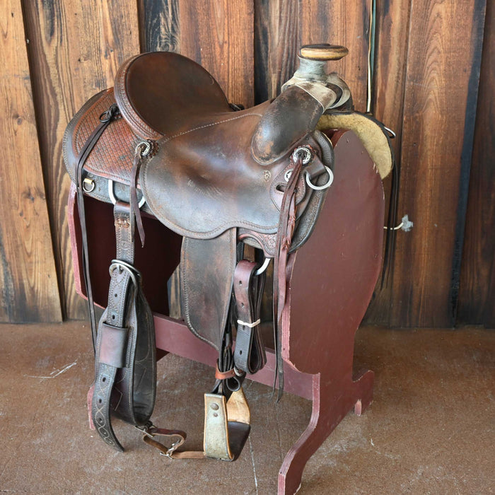 15" USED CRAIG LEWIS RANCH SADDLE Saddles - Used Craig Lewis