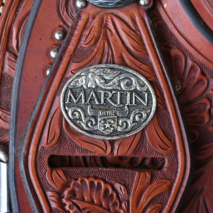 15" USED MARTIN TEAM ROPING SADDLE