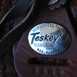 18" USED TESKEY'S ROPING SADDLE