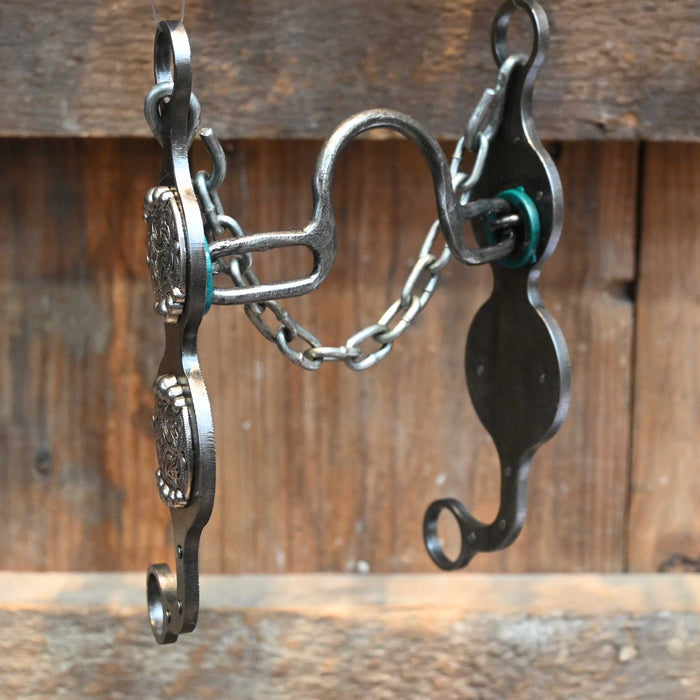 Paul Petska Solid Port w/ Silver Dots Concho Bit