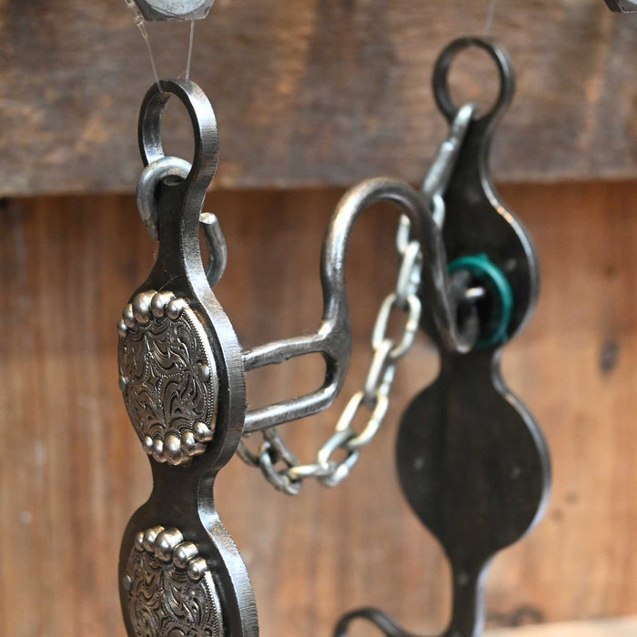 Paul Petska Solid Port w/ Silver Dots Concho Bit