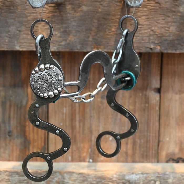 Paul Petska Solid Port w/ Silver Dots Concho Bit