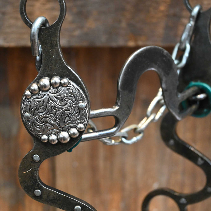 Paul Petska Solid Port w/ Silver Dots Concho Bit
