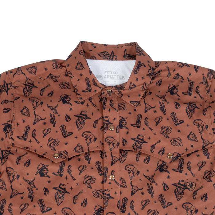 Ariat Men's VentTek Western Classic Fit Pearl Snap Shirt MEN - Clothing - Shirts - Short Sleeve Ariat Clothing