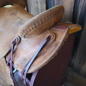 14.5" USED TESKEY'S STRIP DOWN RANCH SADDLE