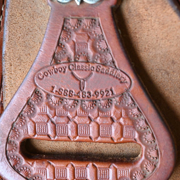 15" USED COWBOY CLASSIC TEAM ROPING SADDLE Saddles - Used Cowboy Classic Saddlery