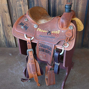 15" USED JEFF SMITH ROPING SADDLE