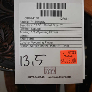 13.5" MARTIN STINGRAY BARREL SADDLE Saddles Martin Saddlery