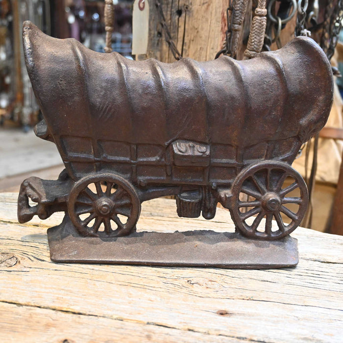 Vintage Cast Iron Wagon Door Stop