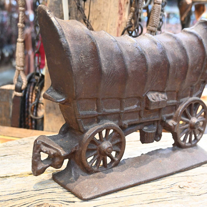 Vintage Cast Iron Wagon Door Stop
