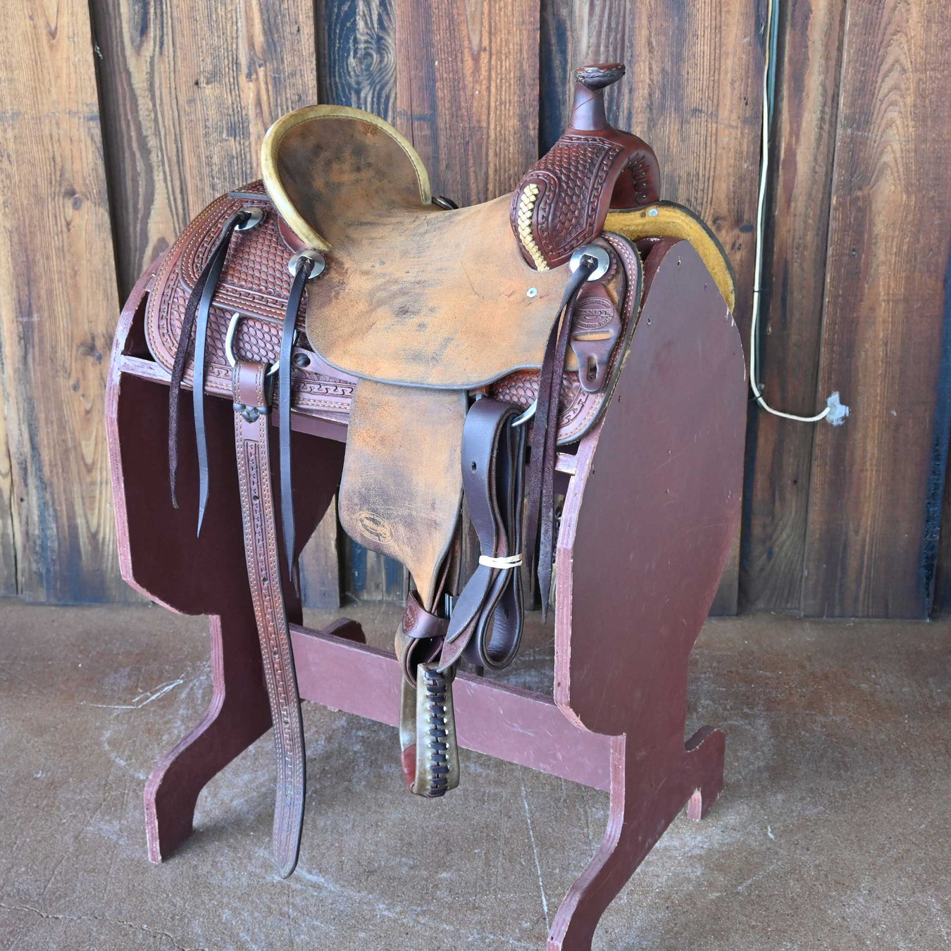 12.5" USED TESKEY'S JR. ASSOCIATION RANCH SADDLE Saddles - Used Teskey's Saddlery