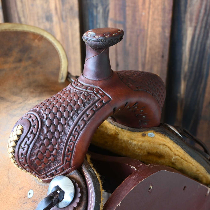 12.5" USED TESKEY'S JR. ASSOCIATION RANCH SADDLE Saddles - Used Teskey's Saddlery