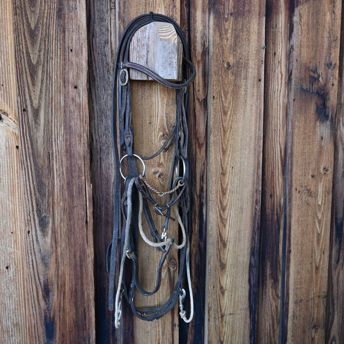 Reinsman O-Ring Twisted Wire Snaffle Bridle Rig w/Gernan Martingale