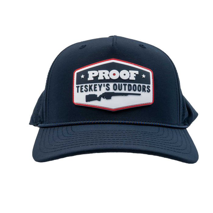 Teskey's Outdoors Proof Rubber Patch Rope Cap - Solid Navy/Midnight TESKEY'S GEAR - Baseball Caps Teskey's