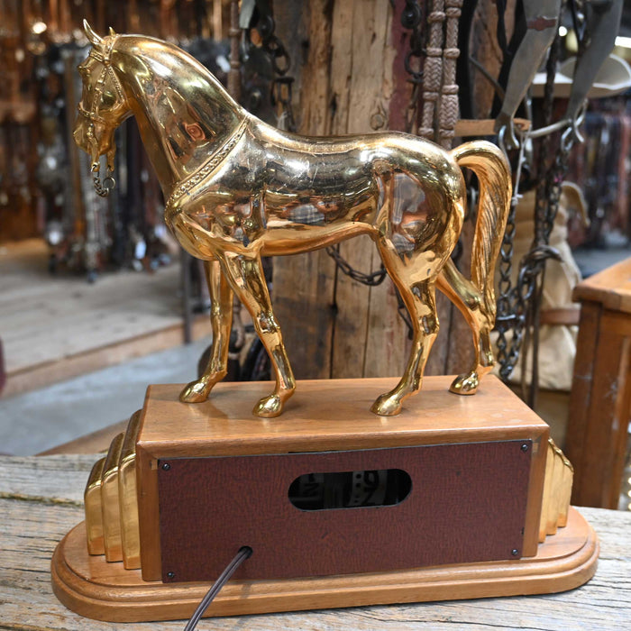 Vintage 1950's Heavy Larson Horse Clock