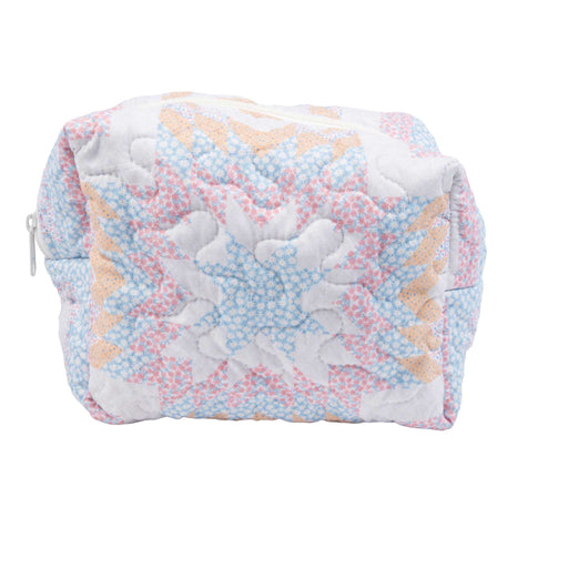 Adeline Patchwork Large Makeup Bag ACCESSORIES - Luggage & Travel - Cosmetic Bags Ida Mae Home