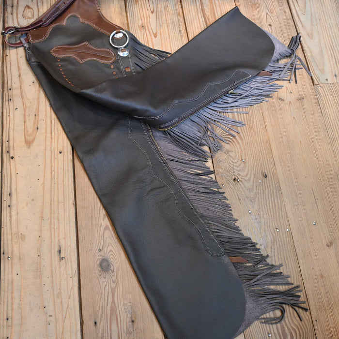 Teskey's X-Small Smooth Chocolate Shotgun Chaps