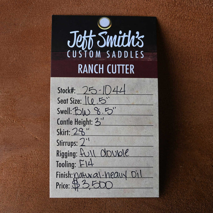 16.5" JEFF SMITH BUSTER WELCH RANCH CUTTER SADDLE