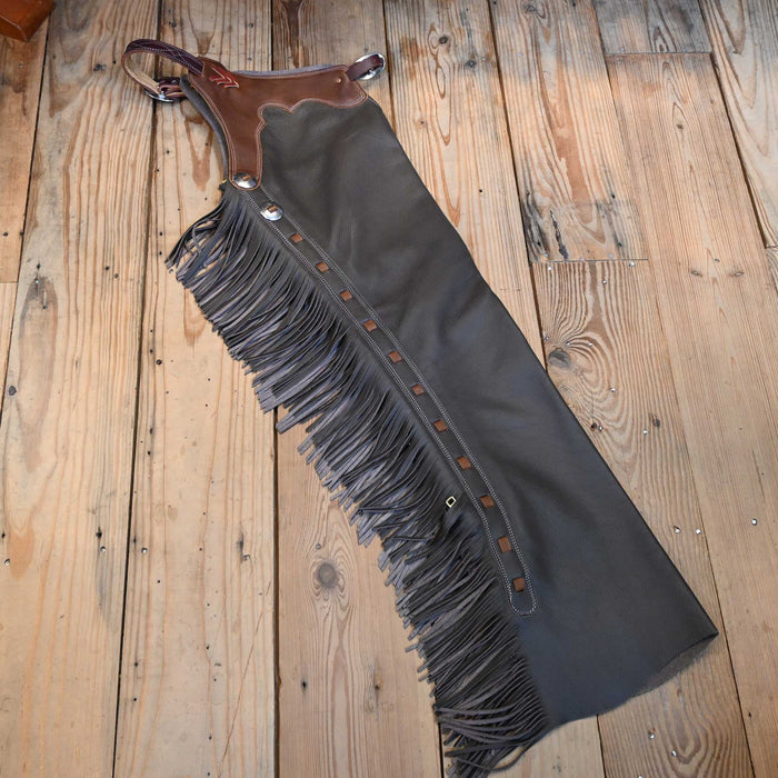 Teskey's X-Small Smooth Chocolate Shotgun Chaps