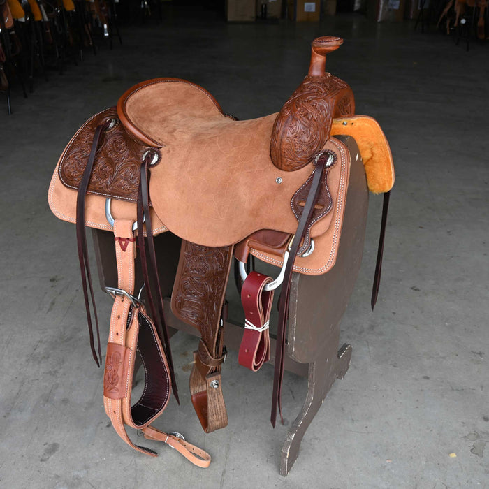 16.5" JEFF SMITH BUSTER WELCH RANCH CUTTER SADDLE